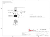 Accumulator Nitrogen Gas Valve, 10,000PSI, Metal Seal, AV10K - Reasontek