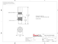 Accumulator Nitrogen Gas Valve, 3000 PSI, SAE#3, AVT300 - Reasontek