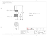 Accumulator Nitrogen Gas Valve, 3000 PSI, SAE#3, AVT300 - Reasontek