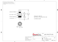 Accumulator Nitrogen Gas Valve, 4000PSI, Metal Seal and Valve Core